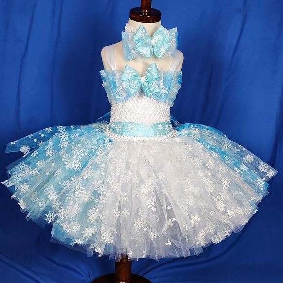 BLACK FRIDAY SALE 11.1 - 11.29 TuTu Dress & Headband Size 2/4T Handmade Lined - Picture 5 of 10